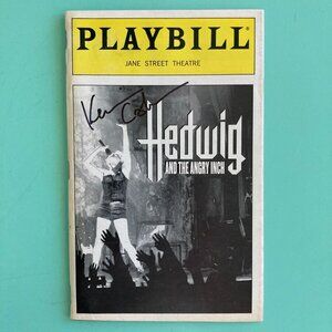 Kevin Cahoon (Only) Signed Hedwig and the Angry Inch Playbill Michael Cerveris